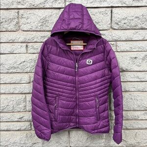 Outbound Women's Charlotte Insulated Winter Puffer Jacket Water-Resistant, Plum